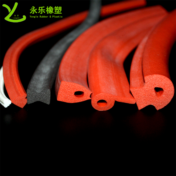 擠出發(fā)泡密封條，定制硅膠發(fā)泡密封條，耐高溫發(fā)泡硅膠密封條