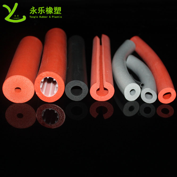 發(fā)泡硅膠管，擠出發(fā)泡硅膠管，耐高溫發(fā)泡硅膠管