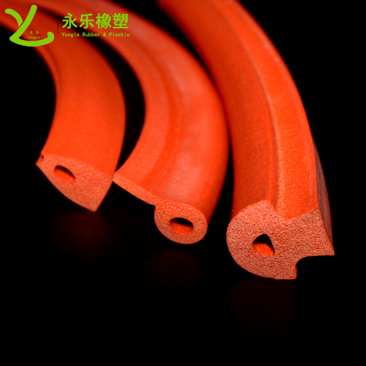 擠出發(fā)泡密封條，定制硅膠發(fā)泡密封條，耐高溫發(fā)泡硅膠密封條