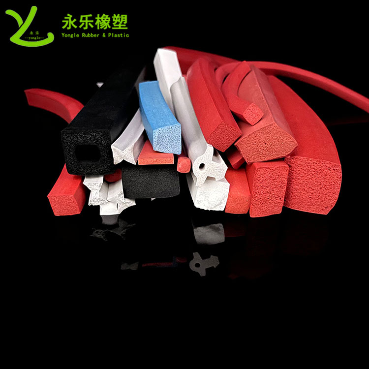 擠出發(fā)泡硅膠條，防水發(fā)泡硅膠條，耐高溫發(fā)泡硅膠條