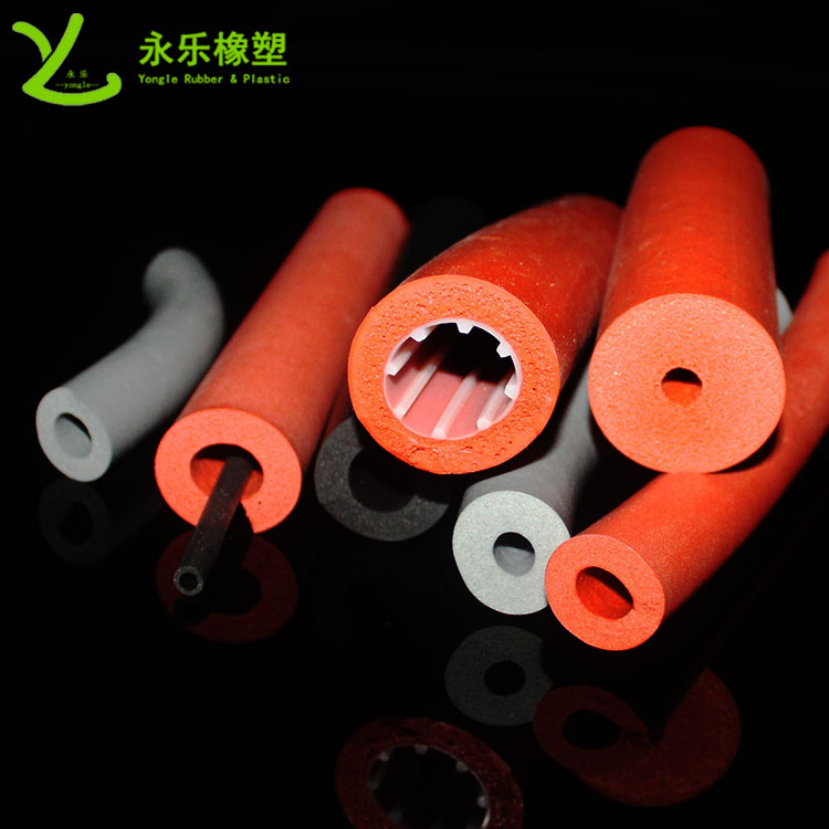 發(fā)泡硅膠管，擠出發(fā)泡硅膠管，耐高溫發(fā)泡硅膠管