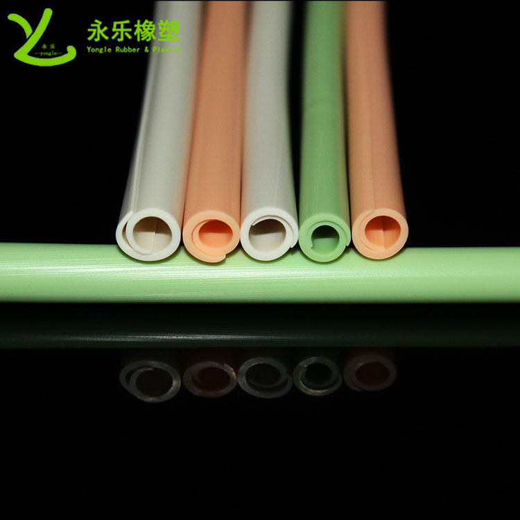 硅膠吸管，擠出異形硅膠吸管，食品級(jí)硅膠吸管