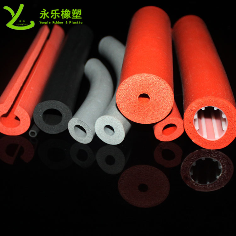 發(fā)泡硅膠管，擠出發(fā)泡硅膠管，耐高溫發(fā)泡硅膠管