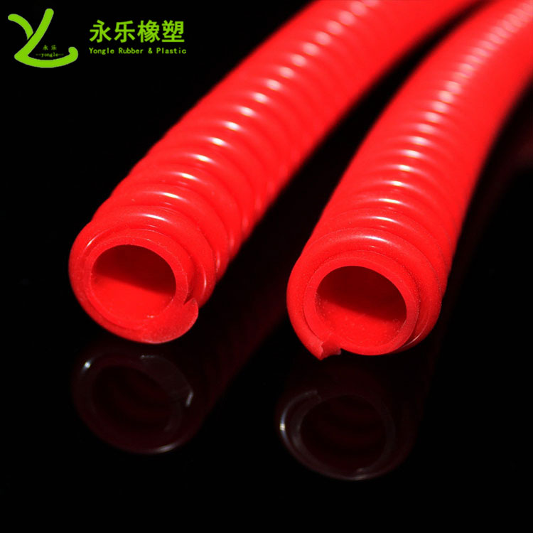 擠出醫(yī)用硅膠波紋管，紅色硅膠波紋管，耐高溫硅膠波紋管