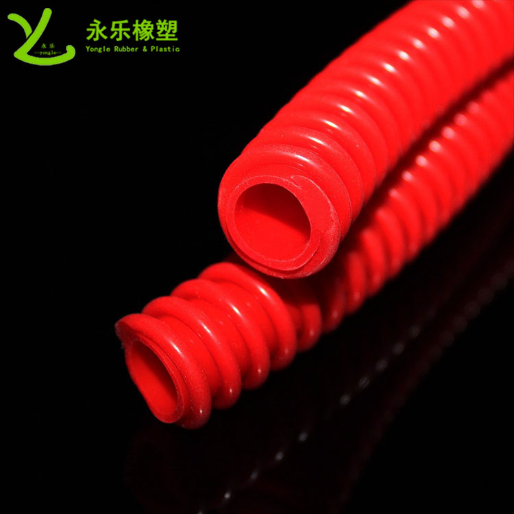 擠出醫(yī)用硅膠波紋管，紅色硅膠波紋管，耐高溫硅膠波紋管