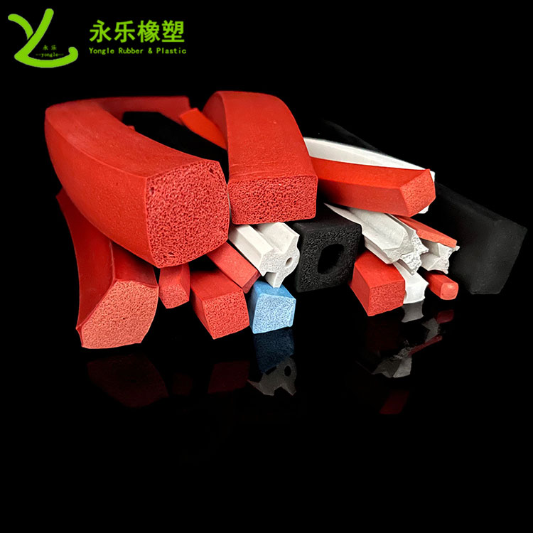 擠出發(fā)泡硅膠條，防水發(fā)泡硅膠條，耐高溫發(fā)泡硅膠條