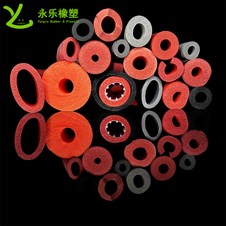 擠出發(fā)泡硅膠管，耐高溫發(fā)泡硅膠管，耐老化發(fā)泡硅膠管