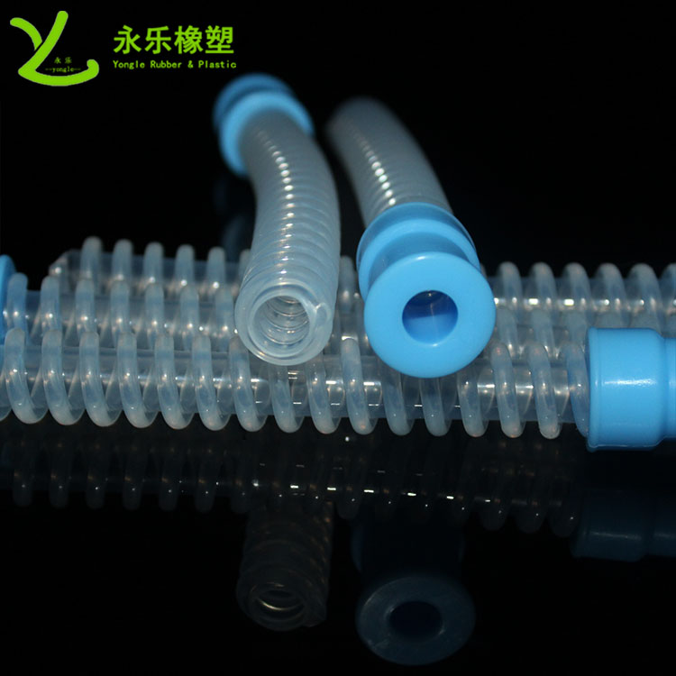 呼吸機(jī)硅膠波紋管，醫(yī)用硅膠波紋管，無氣味硅膠波紋管